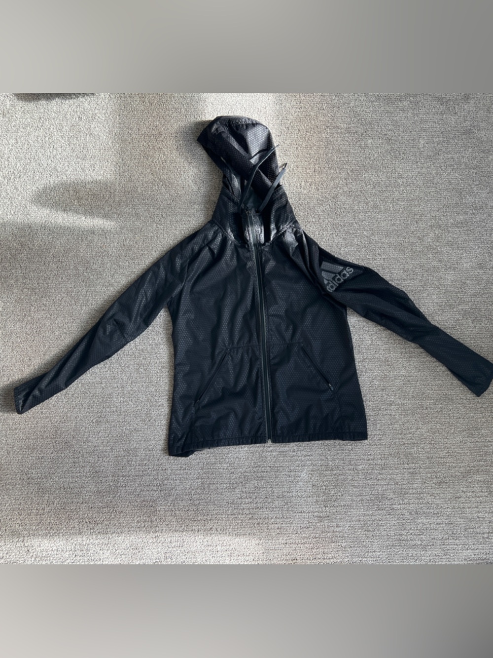 adidas black shell jacket